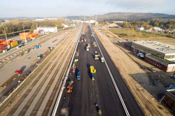 Bau von Osnabrücker Containerterminal im Zeitplan